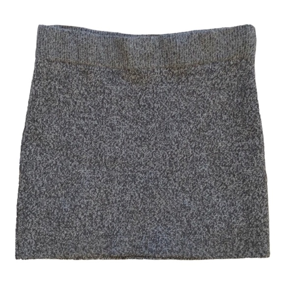 Alexander Wang Marled Knit Mini Skirt Gray Medium - Picture 5 of 7